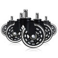 5PCS Universal Mute Caster 50KG Wheel 10mm 11mm Replacement Office Chair Swivel Rollers 360 Degree Wheels Furniture Hardware. 