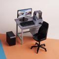 1 Set 1/12 Dollhouse Miniature Computer Keyboard Chair Desk Kit Home Study Room Furniture Decor Micro Scene Props.