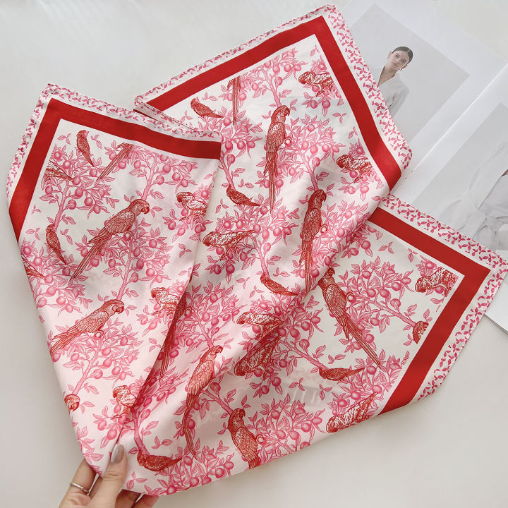 Imitation%20Silk%20Red%20Print%20Square%20Scarf%20For%20Women,%20Bandana%20Spring/Summer%20Luxury%20Scarf,Hair%20Head%20Band%20For%20Dressing%20Up%20Your%20Look%20-%20Image%206