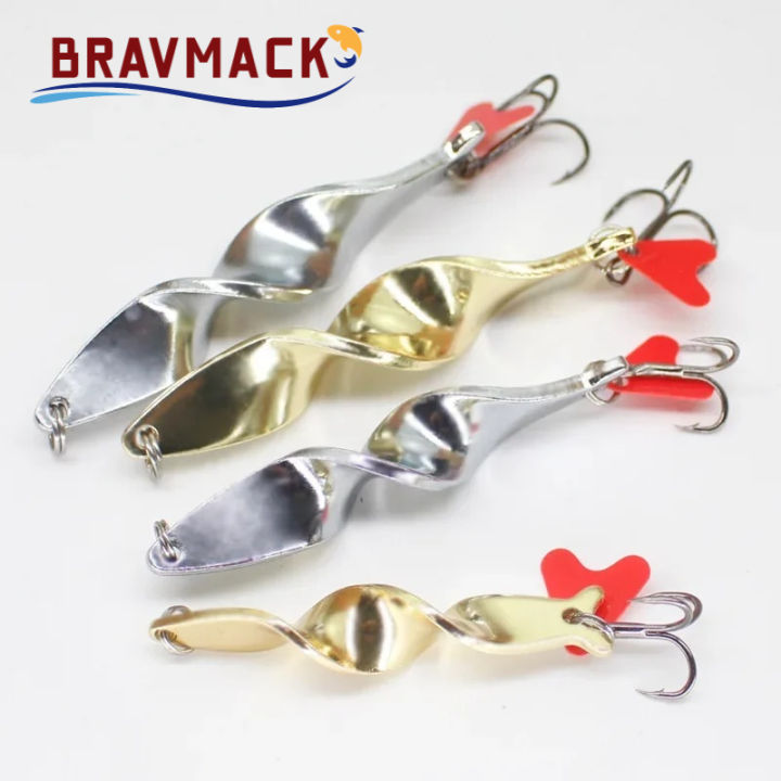 BRAVMACK%201PC%20Trolling%20Spinning%20Spiral%20Long%20Cast%20Spoons%20Fishing%20Lure%20Spinner%20%20%20Screw%20Rotation%20Metal%20Jigbait%20Red%20Hear%20Sequins%20-%20Image%203
