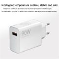 90W USB Charger Quick Charge 3.0 USB Type C Cable Charger For iPhone Samsung Xiaomi EU/US Plug Wall Travel Power Charger. 