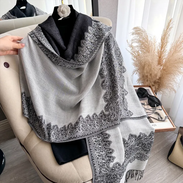 2025%20Tassel%20Blanket%20Design%20Thick%20Pashmina%20New%20Winter%20Warm%20Soft%20Shawl%20Wrap%20Print%20Scarf%20Women%20Coldproof%20Neckerchief%20Poncho%20Stoles%20-%20Image%202