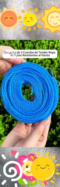 Plastic Cloth Hanging Rope Clothesline - 5 Meters
