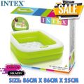 Intex 57100 Square Type 86cm x 86cm x 25cm Inflatable swimming pool for kids ages 1-3. 