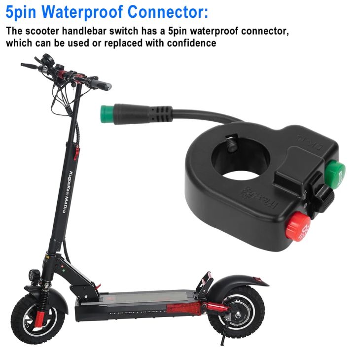 Horn%20Switch%205pin%20Waterproof%20Connector%20for%20Kugoo%20M4/Pro%20Electric%20Scooter%203%20in%201%20Replace%20Handlebar%20Headlight%20Turn%20Signal%20Switch%20-%20Image%202
