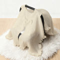 Baby Stroller Cover White Lace Bowknot Sunproof Dustproof Windproof Outdoor Protective Cover for Infants.