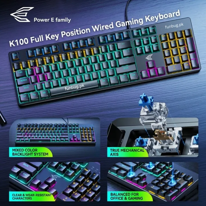 Original%20HP%20Blue%20Switch%20Mechanical%20Gaming%20Keyboard%20Wired%20USB%20With%20RGB%20Backlight%20104%20Key%20By%20FunBug%20Board%20-%20Image%205