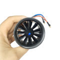 Hobbyocean 50mm 3-4S BRUSHLESS EDF Duct Fan 40A ESC 4900KV 4300KV 11-Propeller for Brushless Motor Rc Jet Airplane EDF Plane. 