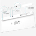 Portable Wireless Bluetooth Keyboard Ultra Thin Quiet Click Keyboard for Smartphone PC Laptop Tablet. 