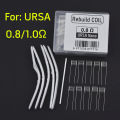 1Set DIY Rebuild Kit 1.0ohm/0.8ohm for URSA Nano Mesh Coil Resistance Wire Replacement Accessories Tool. 