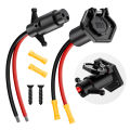 Drag Motor Plug, 12V-24V 10-Wire Drag Motor Socket, Universal Marine Trolling Motor Fit, Quick Connection Socket.