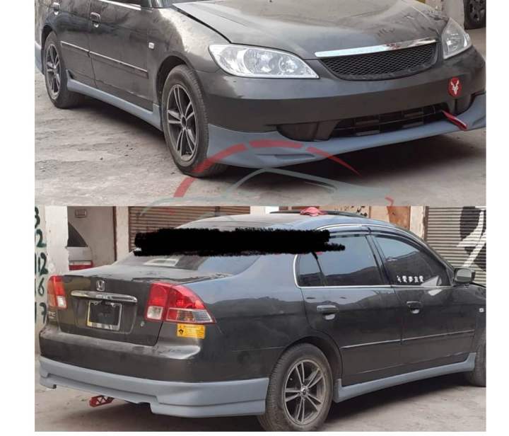 Honda Civic High-Grade Fiber Glass Body Kit 2001-05 4Pc Complte Front back Sides