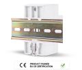 Voltage protection Device Dual Display 63A 230V Din Rail Adjustable digital Over Under Voltage Relay Surge Protector  Limit Over Current. 