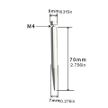 4PCS Aluminum Alloy M4×7mm×70mm Acrylic Photo Frame Advertising Nails Rose Gold,Black,Silver Modern Simple Pen Tip Screws pen gpt. 