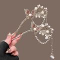 Exquisite Niche New Chinese Style Butterfly Tassel Hairpin Ancient Style Daily Hairpin High-End Hairpin for Women. 