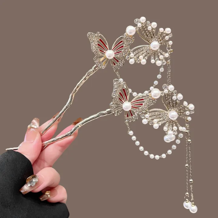 Exquisite%20Niche%20New%20Chinese%20Style%20Butterfly%20Tassel%20Hairpin%20Ancient%20Style%20Daily%20Hairpin%20High-End%20Hairpin%20for%20Women%20-%20Image%202