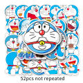 Random 10/52 Piece Funny Doraemon Stickers Waterproof DIY For Phones Laptop Car Sticker Creative Home Decal. 