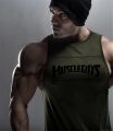 Men's Sweat-Absorbent Cooling Fitness Cotton Vests Comfortable Casual Sports Sleeveless T-Shirt Gym Bodybuilding Muscle Clothing.