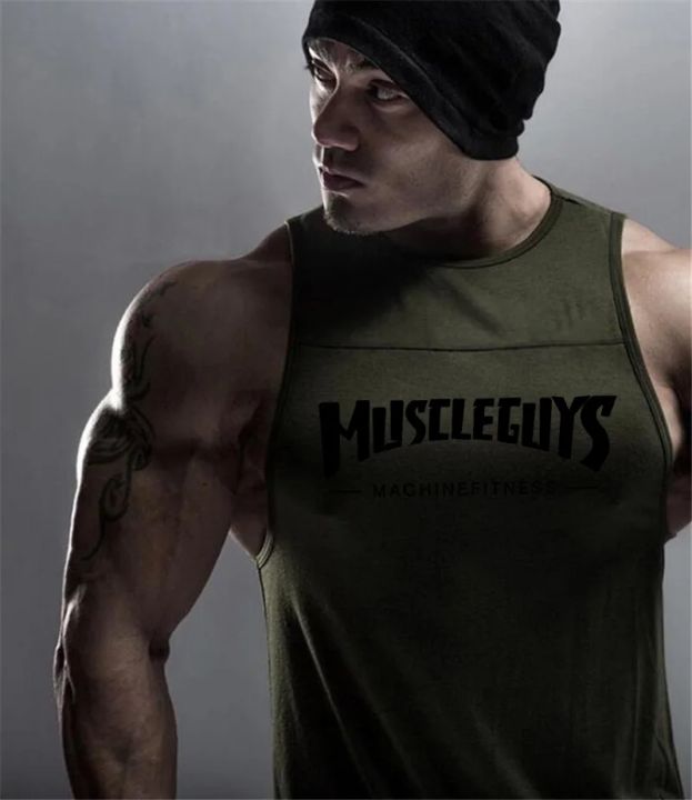 Men's%20Sweat-Absorbent%20Cooling%20Fitness%20Cotton%20Vests%20Comfortable%20Casual%20Sports%20Sleeveless%20T-Shirt%20Gym%20Bodybuilding%20Muscle%20Clothing%20-%20Image%204