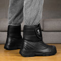 New men winter snow boots thickened waterproof windproof and warm boots with fur negative 40 degree cold-resistant large size 49. 