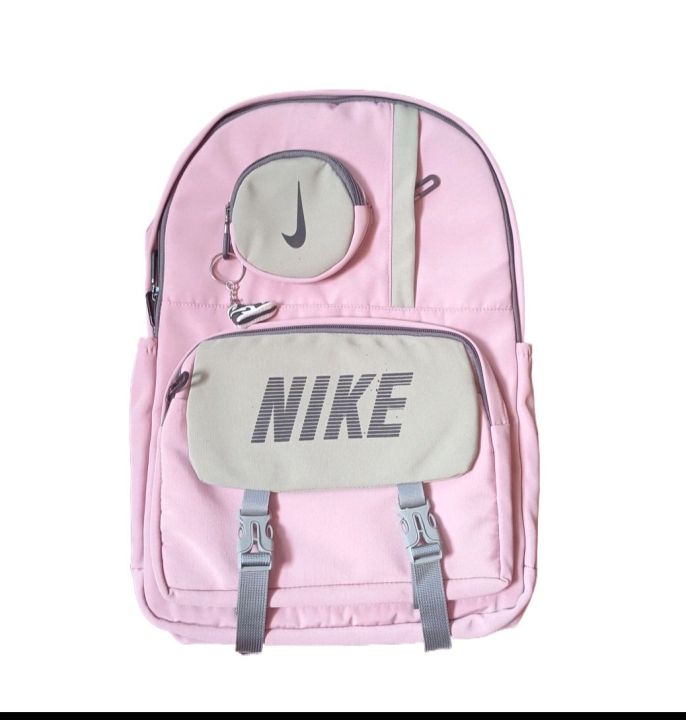 New Stylish And Trendy Multi 6 Compartments Authentic School Books Pink Bag Suitable For Age 5 - 19 Years Teen Girls-35'×14'×49'cm