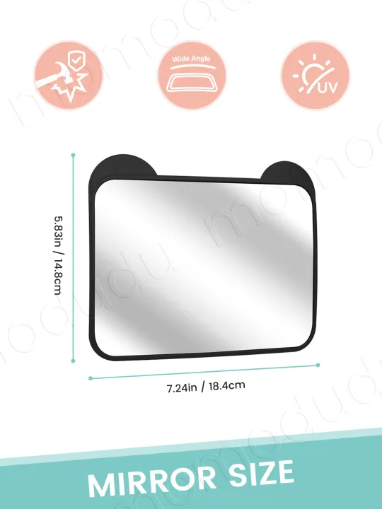 Adjustable%20Wide%20Car%20Rear%20Seat%20View%20Mirror%20with%20Bear%20Ear%20Baby/Child%20Seat%20Car%20Safety%20Mirror%20Monitor%20Headrest%20-%20Image%202