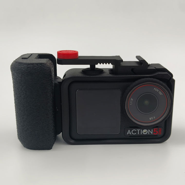 3D%20Printed%20Camera%20Grip%20Handle%20for%20DJI%20Osmo%20Action%203/4/5%20Pro%20%20Compatible%20with%20Original%20Cage%20&%20Quick%20Release%20Cold%20shoe%20accessories%20-%20Image%204