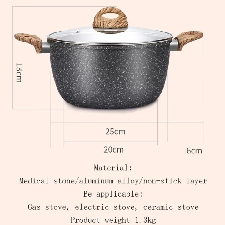 Granite%20Coating%20Forged%20Aluminum%20Non%20Stick%20Casserole%20with%20Glass%20Lid%2026/28%20cm%20with%20Bakelite%20Wood%20Effect%20Handle,%20Prime%20Quality%20Cookware%20induction%20cooker%20-%20Image%208