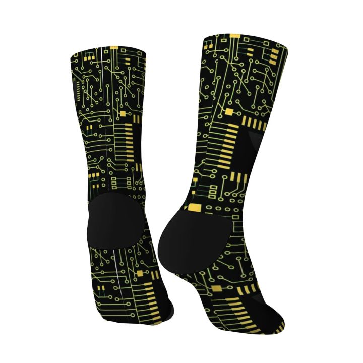 Retro%20Circuit%20Board%20Pattern%20Compression%20Socks%20Hip-Hop%20Style%20Green%20&%20Black%20Printed%20Novelty%20Perfect%20for%20Casual%20Streetwear%20or%20Gifts%20-%20Image%205
