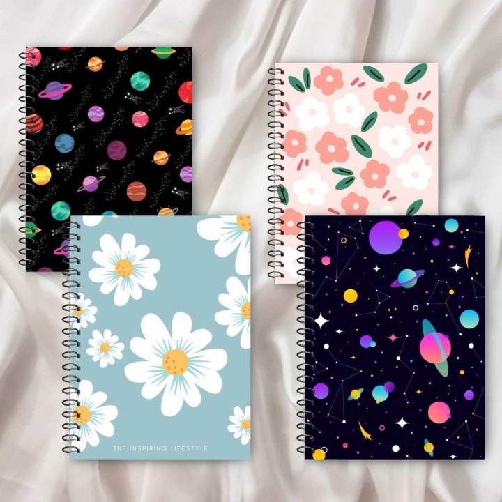 Cute Spiral Notebook Designs 🌺