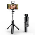 Wireless Selfie Stick Tripod Stand with Light Bluetooth Remote Extendable for iPhone Mobile Phone Tk Live Streaming. 