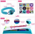 Friendship Bracelet Making Kit for Girls, DIY Friendship Bracelet Maker Set Include Braide Loom, Adjustable Pegs, Stickers. 