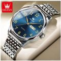 OLEVS Fashion Watch For Men | Silver Blue.