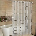 Bathroom Shower Curtains Waterproof Bath Curtain PEVA Modern Geometric Plaid Pattern Farmhouse Household Decoration Translucent. 