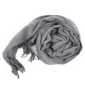 33*174cm Autumn And Winter Solid Color Imitation Cashmere Scarf Monochrome Thickened Long Men And Women Tassel Shawl Warm Scarf. 
