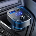 1/12pcs Car Mp3 Player Dual USB Fast Charger Bluetooth Receiver Compatible With 5.0 Fm Transmitter USB Flash Drive Plug Car Kit. 