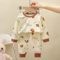 New Spring Autumn Children's Clothing Sets Sleepwear Clothes Kids Pajamas Set Baby Cotton Pyjamas. 