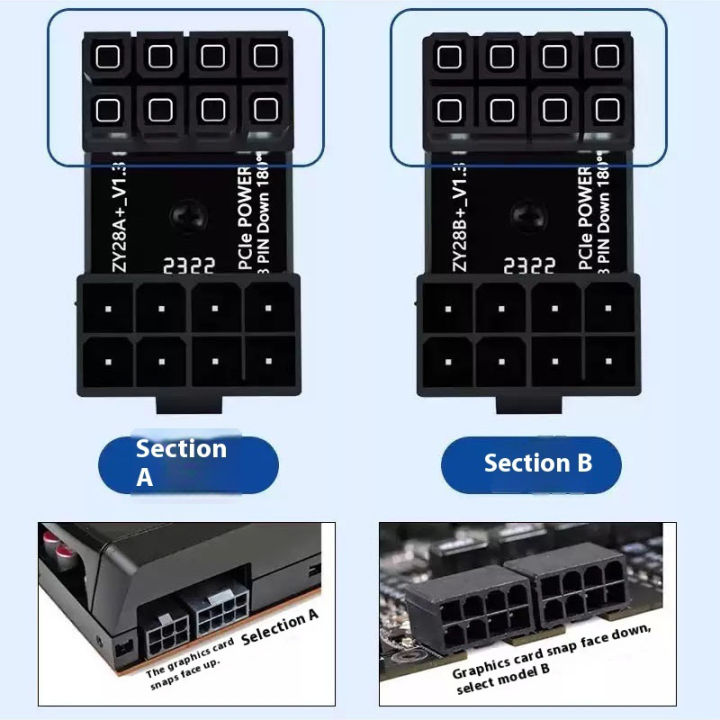 COOLCIRC%20180%C2%B0%20Rotating%20Elbow%20GPU%20PSU%20Steering%20PCI-E%20Graphics%20Card%20Power%20Supply%20Adapter%20Connector%20Rotating%20Wiring%20Artifact%20-%20Image%202