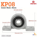 Kp08 8mm, kp000 10mm, kp001 12mm pillow block bearing zinc alloy insert Linear bearing shaft spare parts accessories linear shaft. 