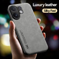 Luxury Leather Case for vivo V60 Magnetic Car Holder Phone Shell for V50 Lite V50 5G Fundas.
