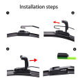 Car Windshield Wiper U-type Soft  Boneless Wiper HD Quiet Durable Automotive Wiper  14" 16" 17" 18" 19" 20" 21" 22" 24". 