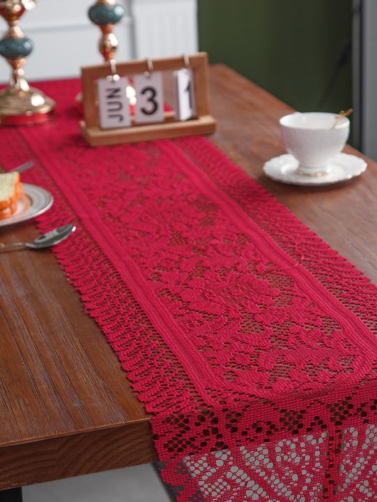 Red%20Lace%20Table%20Cloth%20Runner%20for%20Wedding%20Banquet%20Decorations,%20Christmas%20Party%20Table%20Decor,%20Red,%2013%20x%2059%20Inch%20-%20Image%203
