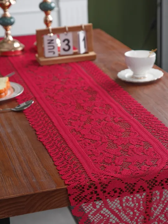 Red%20Lace%20Table%20Cloth%20Runner%20for%20Wedding%20Banquet%20Decorations,%20Christmas%20Party%20Table%20Decor,%20Red,%2013%20x%2059%20Inch%20-%20Image%203