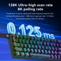 Ajazz AK680 V2 Gaming Magnetic Switch 8K Polling Rate RGB Lighting Aluminum Alloy Plate High-End Gaming Keyboard. 