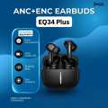Hoco EQ34 Plus True Wireless ANC+ENC Noise Reduction App Control Bluetooth Earphone(Black). 