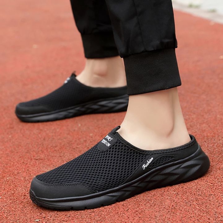 MAEDEF%20Half%20Slippers%20Outdoor%20High%20Quality%20Anti-slip%20Men%20Leisure%20Shoes%20Mesh%20Breathable%20Soft%20Comfortable%20Flat-bottomed%20Slippers%20-%20Image%204