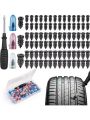 Tire Repair Screws Puncture Set Vacuum Car Tyre Repair  Nail Set Tubeless Repair Tools Kit for Car Motorcycle Truck. 