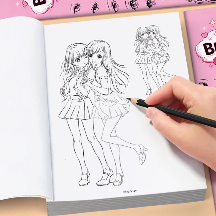 32%20Pages%20Comic%20Drawing%20Book%20for%20Girls%20Beginners%20Step%20by%20Step%20Cartoon%20Art%20Sketching%20Notebook%20Cute%20Style%20-%20Image%202