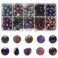 200Pcs/Box 8mm Crystal Glass Round Spacer Beads Gravel Chip For DIY Making Jewelry Handmade Bracelet Necklace Earing Craft Kit. 