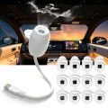 White Car USB Ambient Light Large Range Projection Romantic Atmosphere Multiple Scenes Adjustable Focus Distance 2026 New. 